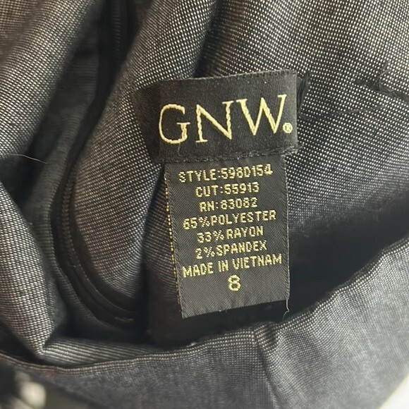 GNW Knee-Length Pencil Polyester Skirt Gray Size Medium - Picture 8 of 10